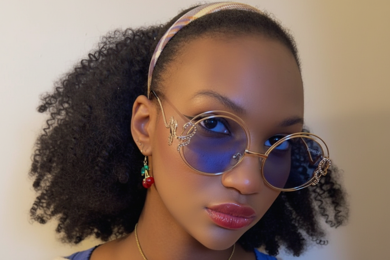 Serpentine Sunglasses – Purple Lens