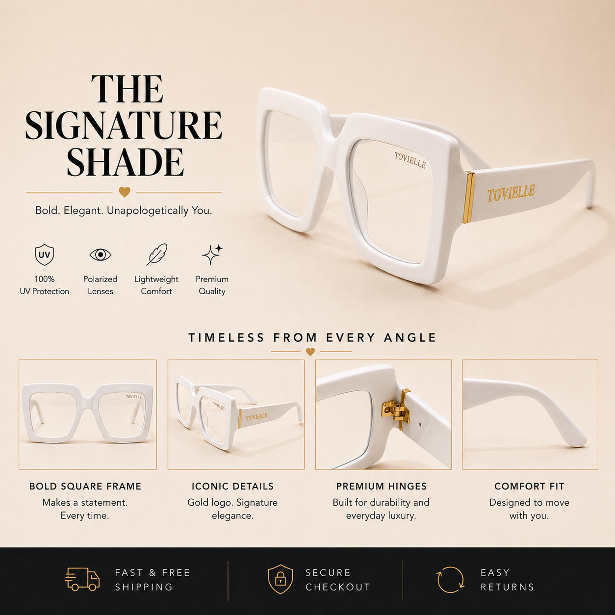 Tovielle Regent Blanc Optical — Ivory Edition