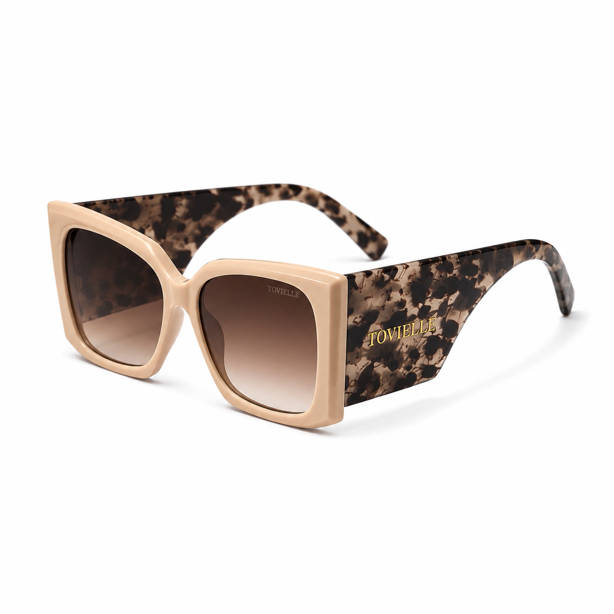 Tovielle Riviera Safari Sunglasses — Tortoise Edition