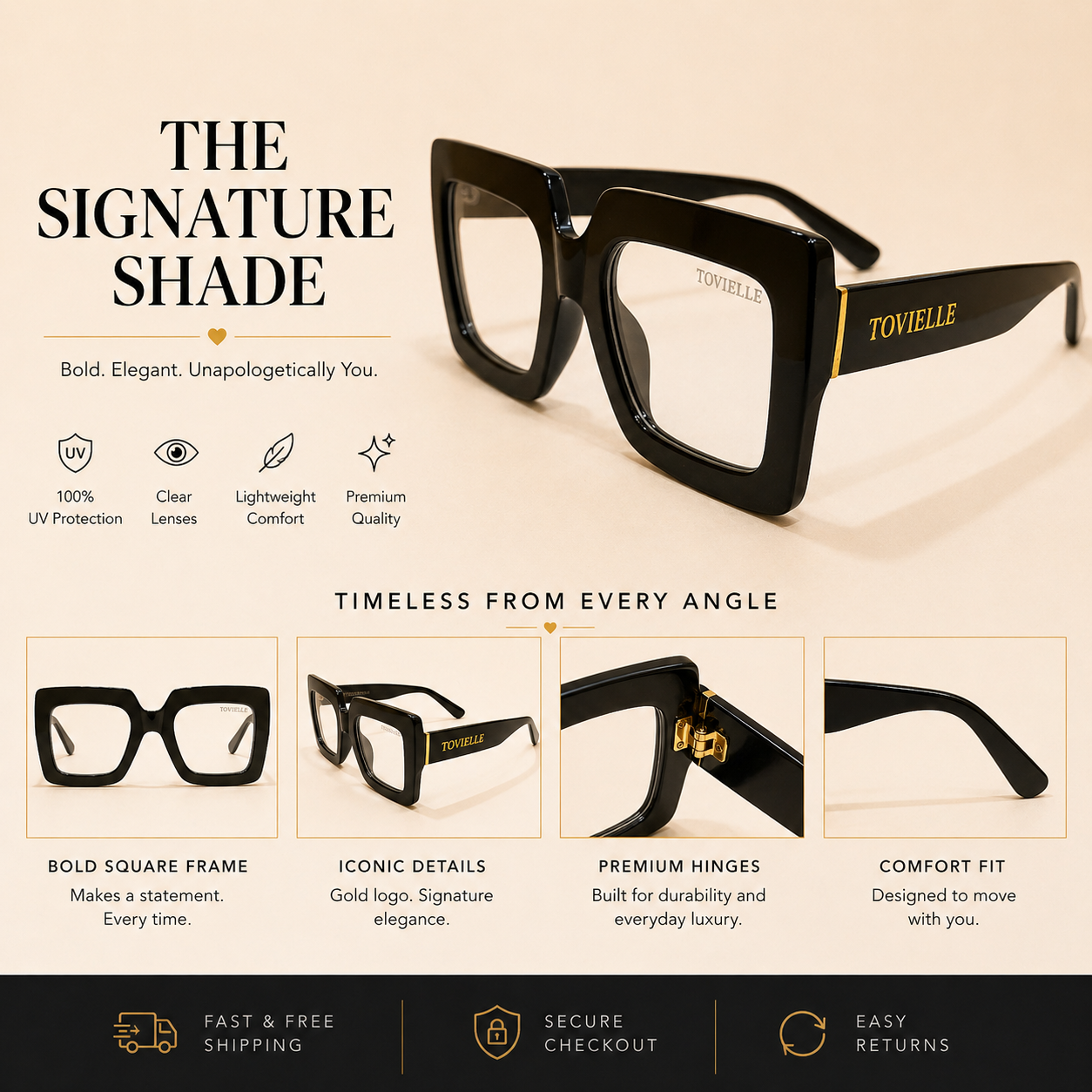 Regent Noir Optical — Black