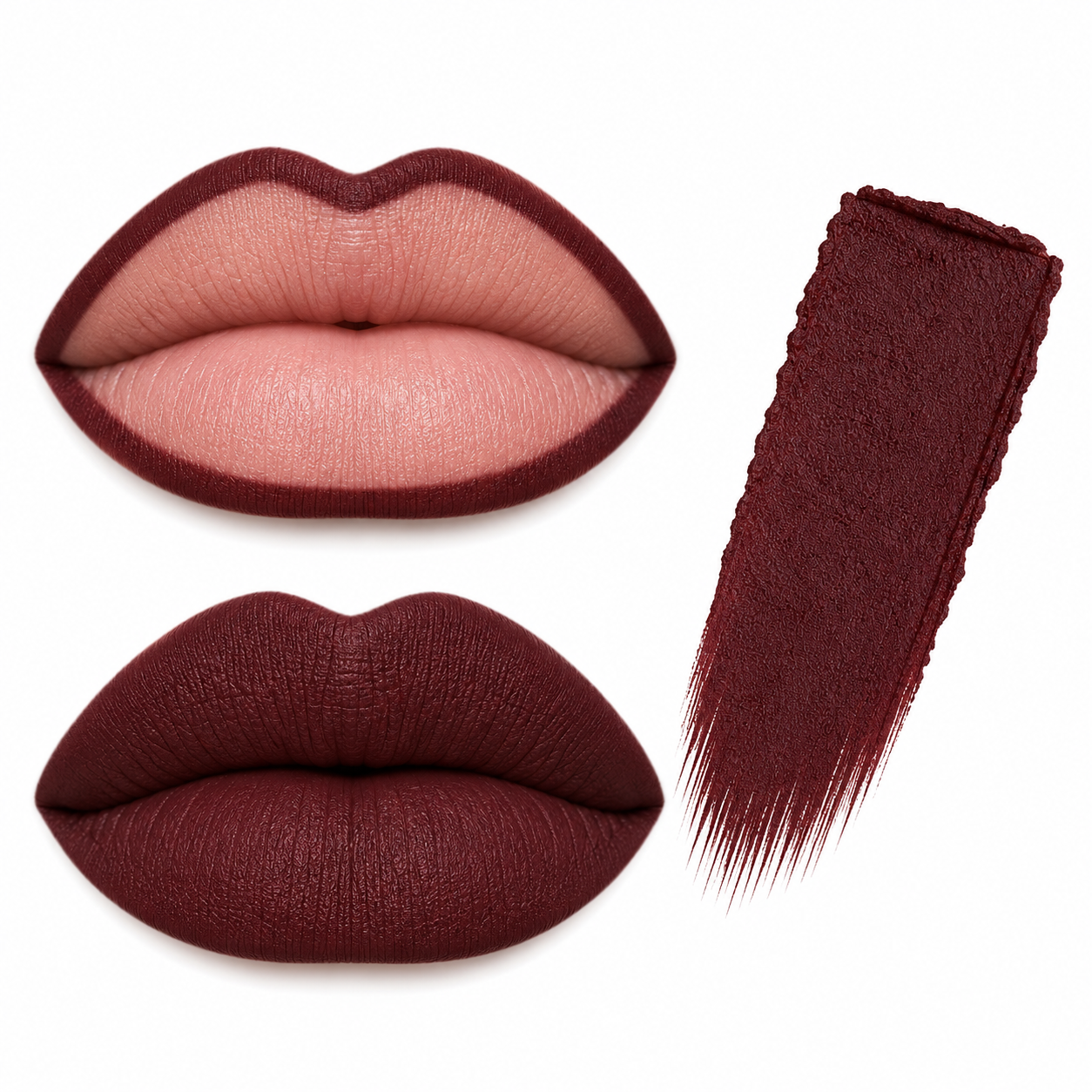 Brown burgundy lip liner