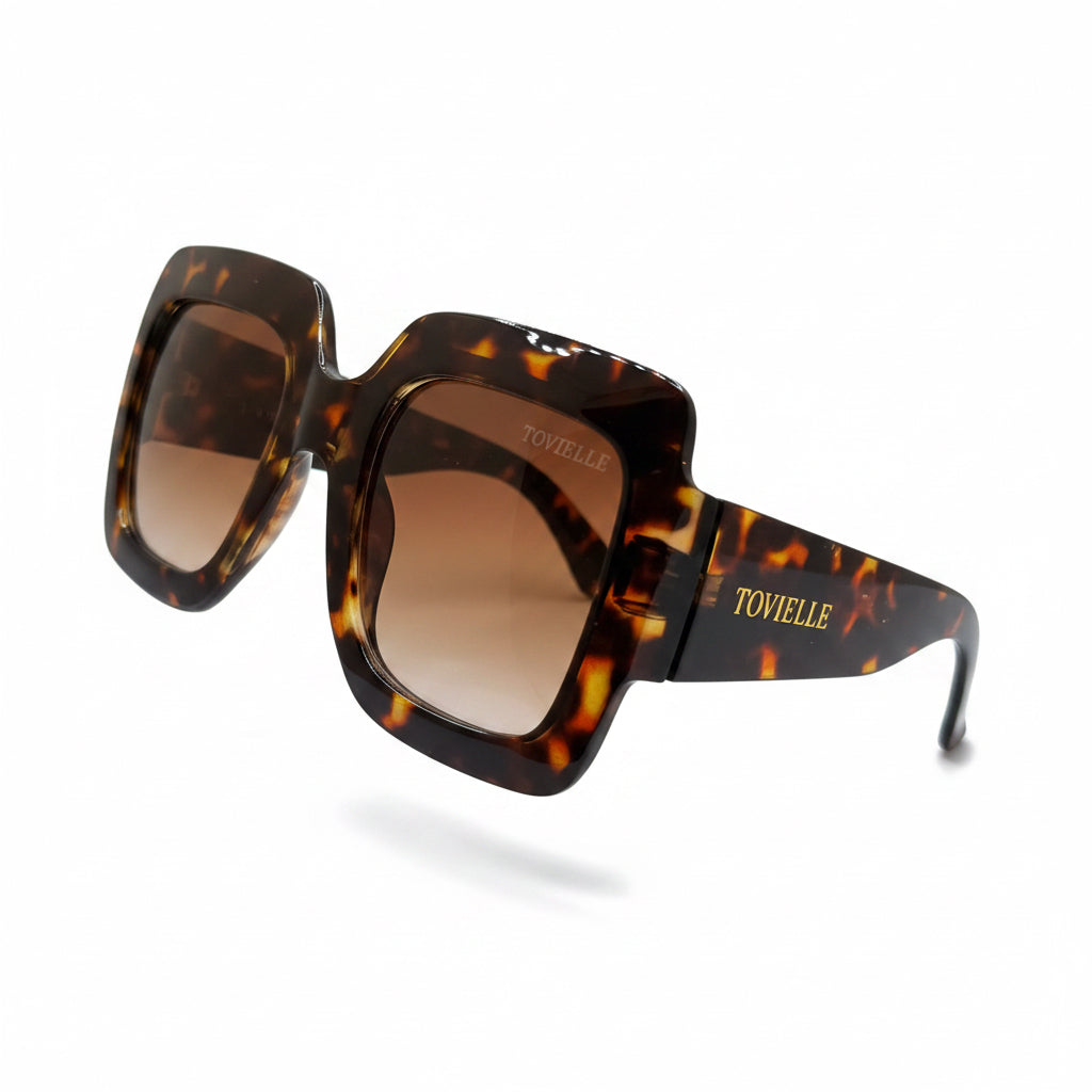 Heiress Sunglasses — Golden Tortoise