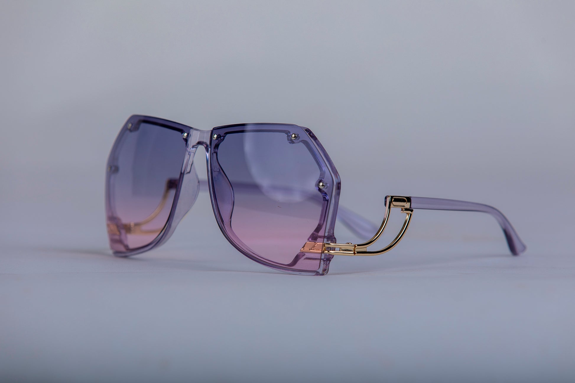 TOVIELLE Empress Signature Luxury Sunglasses oversized blush pink designer frames