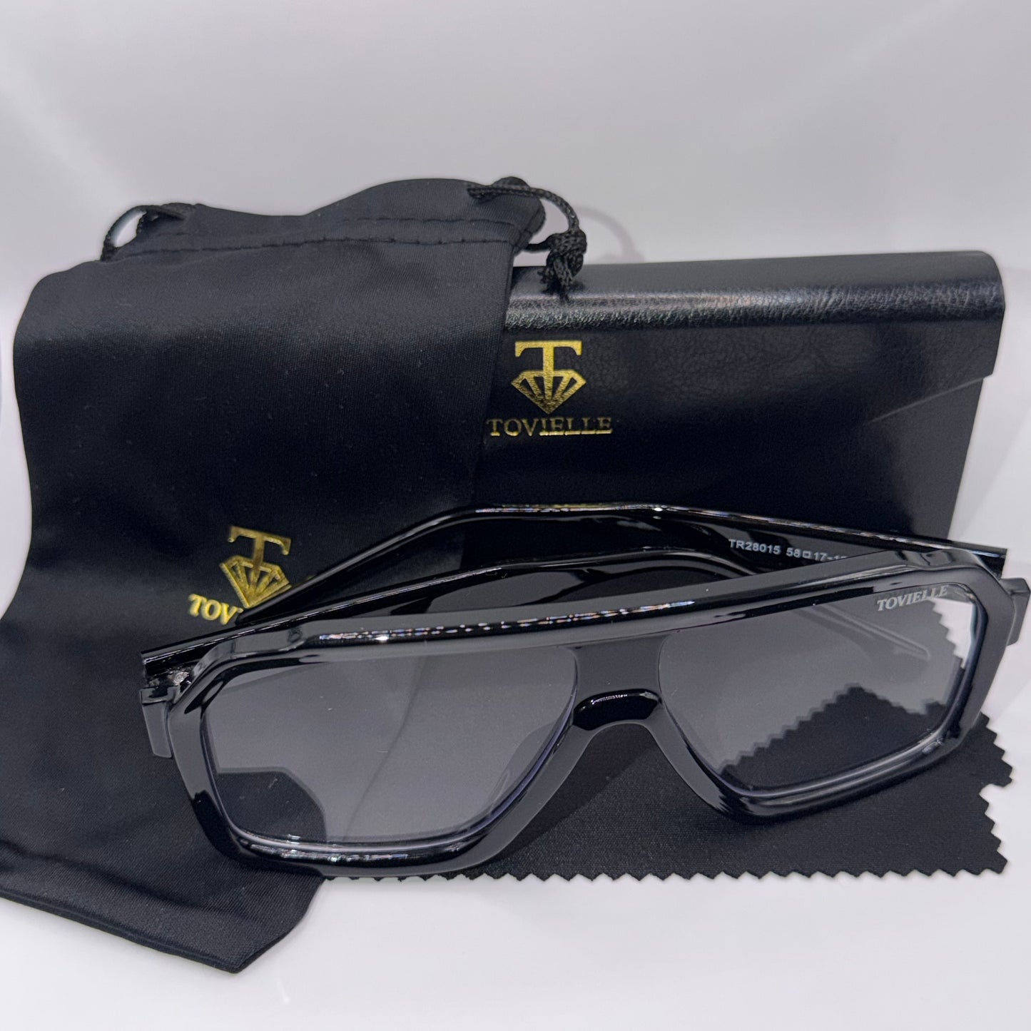 Sovereign Noir Sunglasses — Clear Lens
