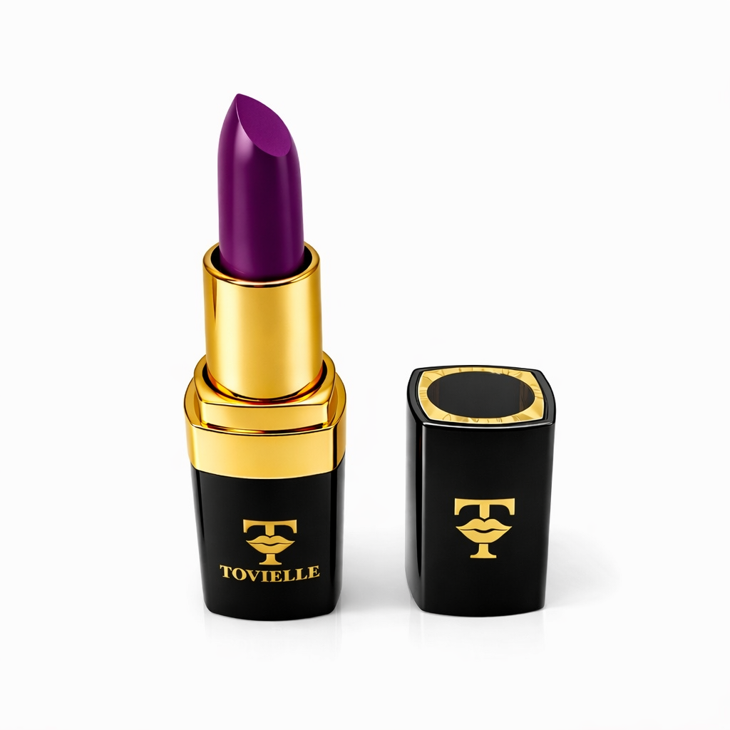 Tovielle Violet Reign Cream Lipstick. Royal Purple