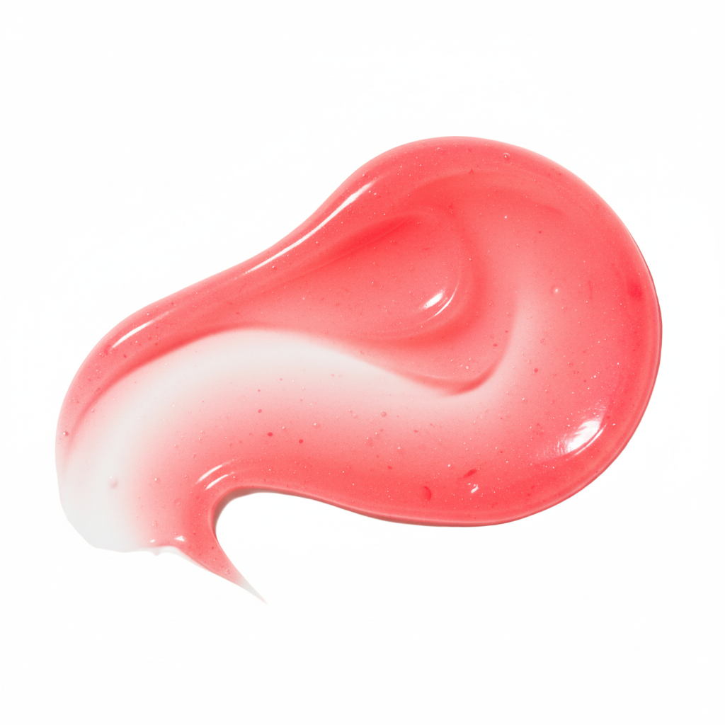 TOVIELLE Strawberry Lip Oil in soft pink red shade with glossy finish 